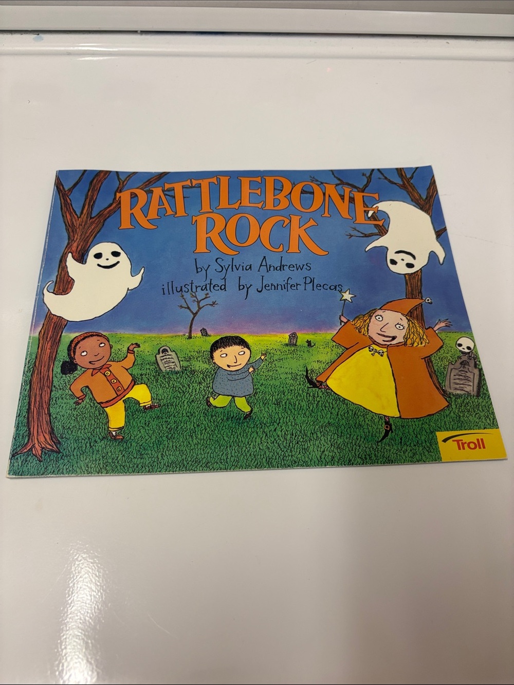 4/$20 Rattlebone Rock Picture Book - Blue, Green & Orange Cover kids Halloween